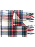 Barbour Checked Scarf - Red