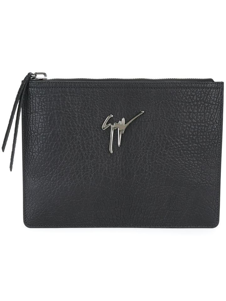 Giuseppe Zanotti Design 'marcel' Clutch, Men's, Black, Leather