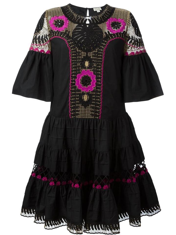 Temperley London Embroidered Flute Dress