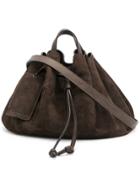 Marsèll Ruched Tote - Brown