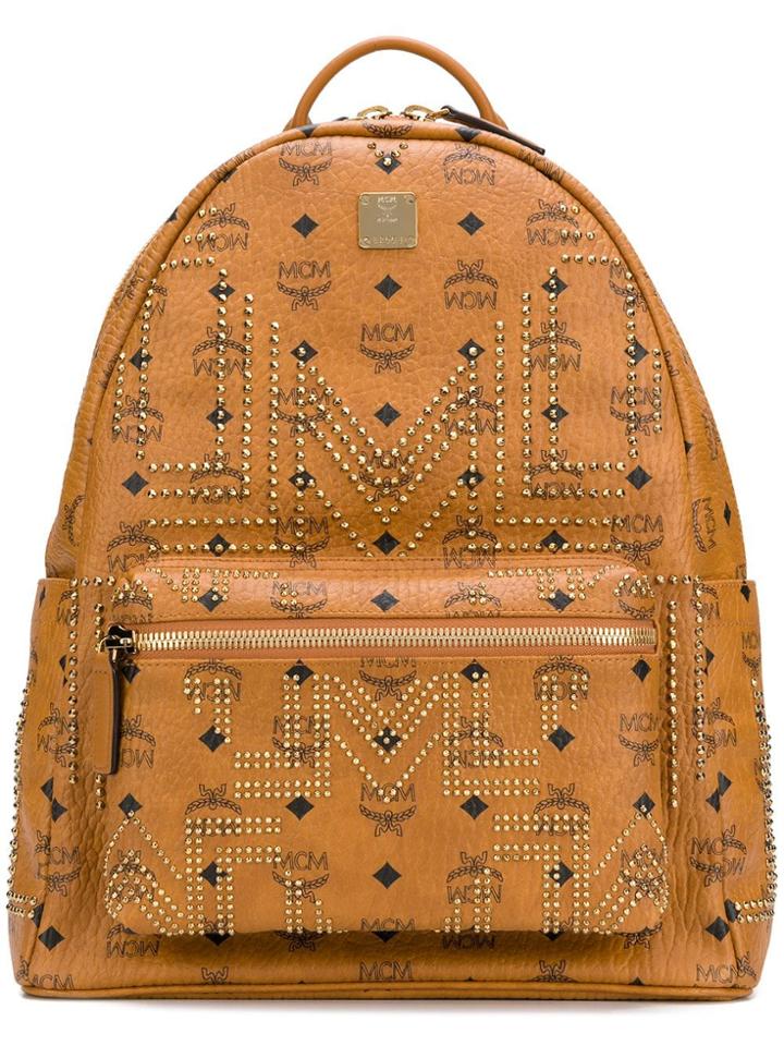 Mcm Stark Backpack - Brown