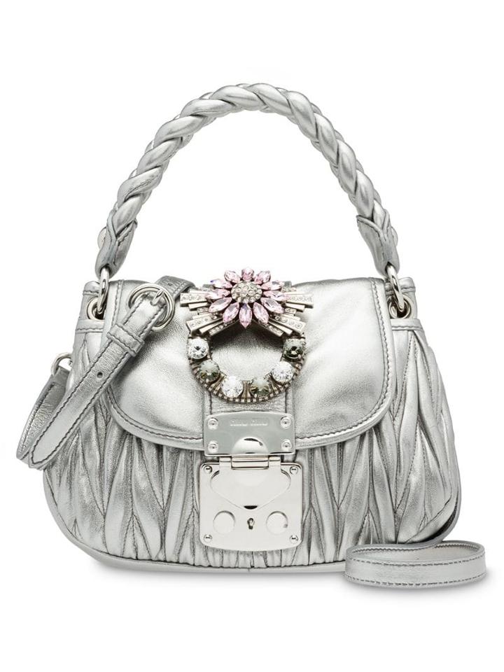 Miu Miu Miu Coffer Bag - Silver