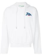 Off-white Embroidered Eagle Hoodie