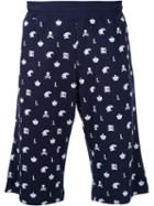 Loveless - Regal Print Shorts - Men - Polyester/tencel - 1, Blue, Polyester/tencel