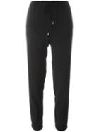 Michael Michael Kors Drawstring Fastening Trousers, Women's, Size: Medium, Black, Polyester/spandex/elastane