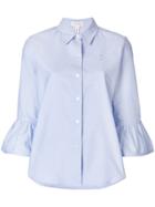 Marc Jacobs Ruffle Detail Shirt - Blue