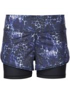Vie Active 'michelle' Running Shorts, Women's, Size: Large, Pink/purple, Polyester