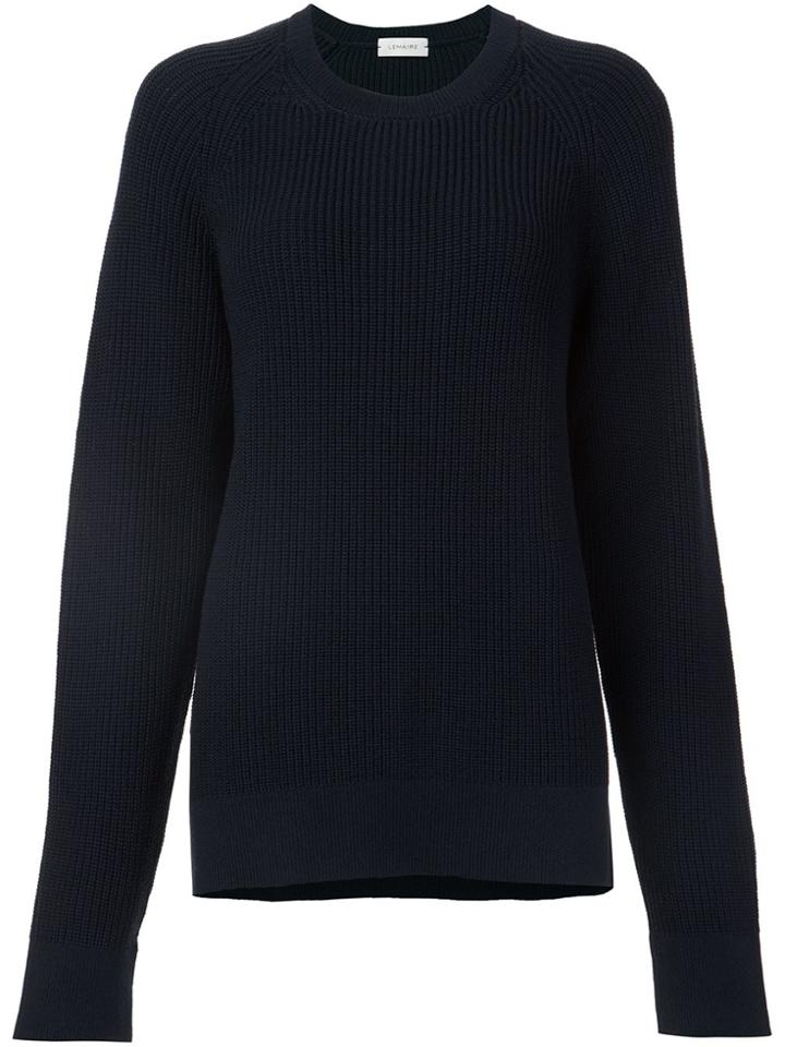 Lemaire Ribbed Jumper - Blue