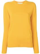 Victoria Beckham Long-sleeve Fitted Sweater - Yellow & Orange