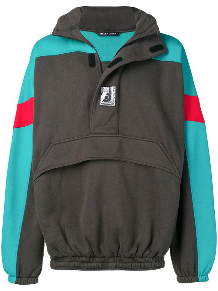 Balenciaga Oversized Sweatshirt - Brown