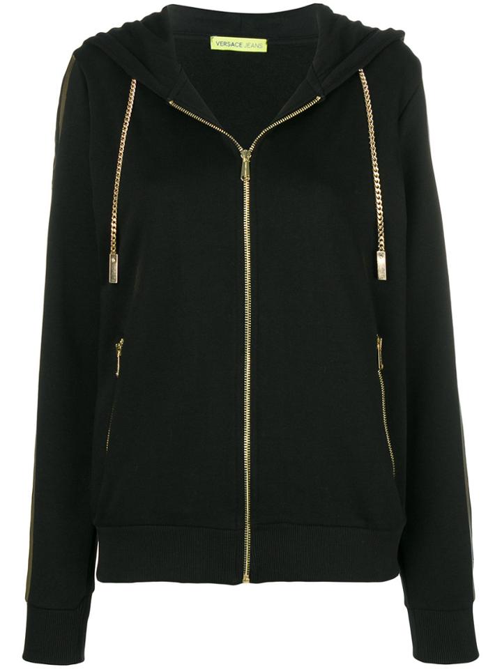 Versace Jeans Logo Sleeve Jacket - Black