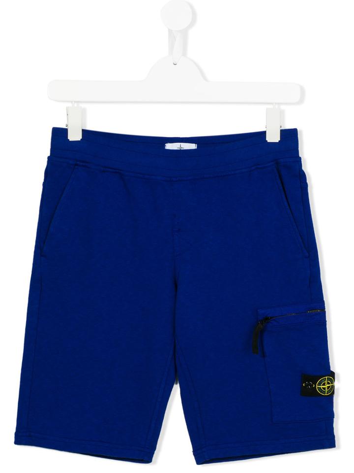 Stone Island Kids Casual Shorts, Boy's, Size: 12 Yrs, Blue