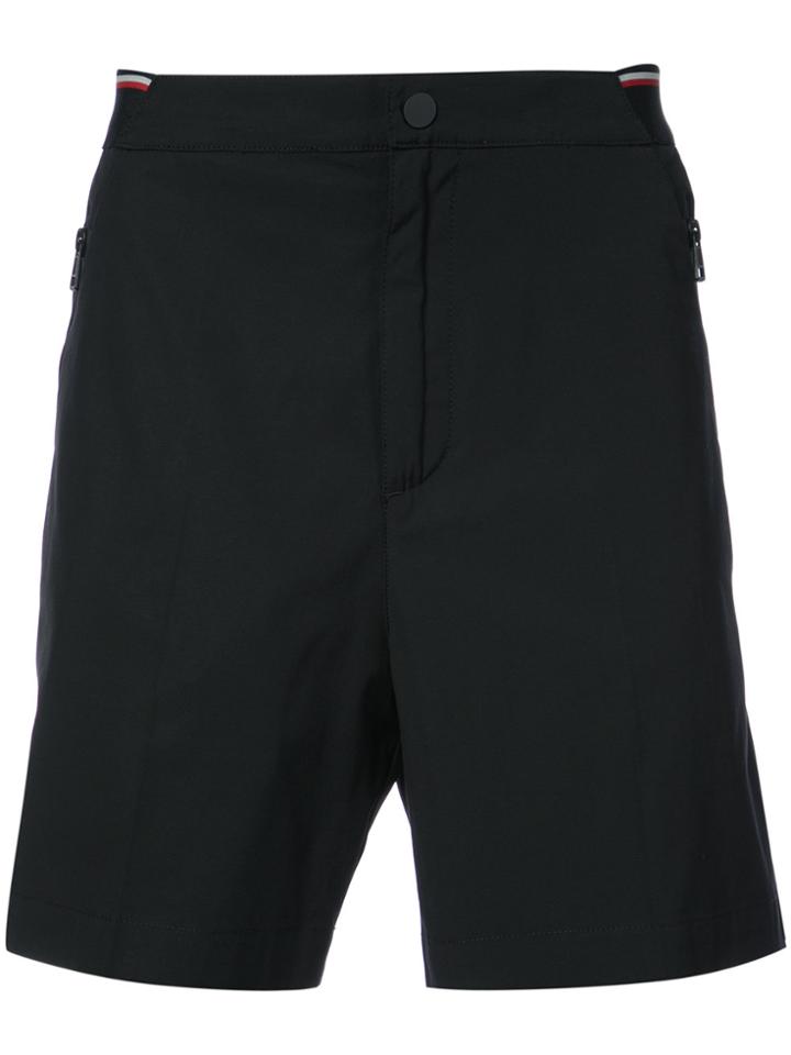 Moncler Tri-colour Trim Bermuda Shorts - Black