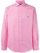 Polo Ralph Lauren Checked Shirt, Men's, Size: Small, Pink/purple, Cotton