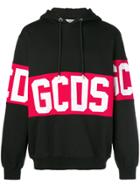 Gcds Oversized Logo Hoodie - Black