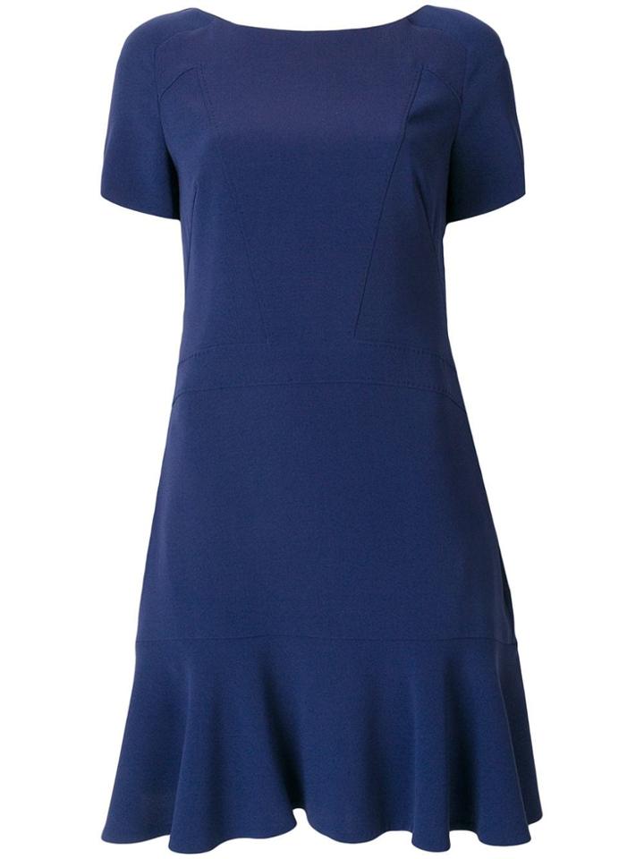 Talbot Runhof Flared Short Dress - Blue