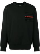 Diesel Sweatshirt With Velcro Patches - Black