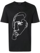 Neil Barrett Face Sketch T-shirt - Black