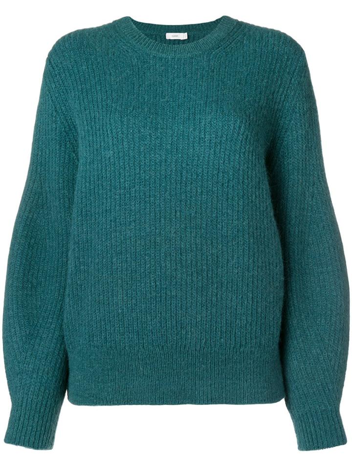 Closed Crew Neck Jumper - Green