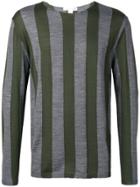 Comme Des Garçons Shirt Striped Sweatshirt - Green