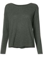 Nili Lotan - Round Neck Top - Women - Cashmere - M, Green, Cashmere