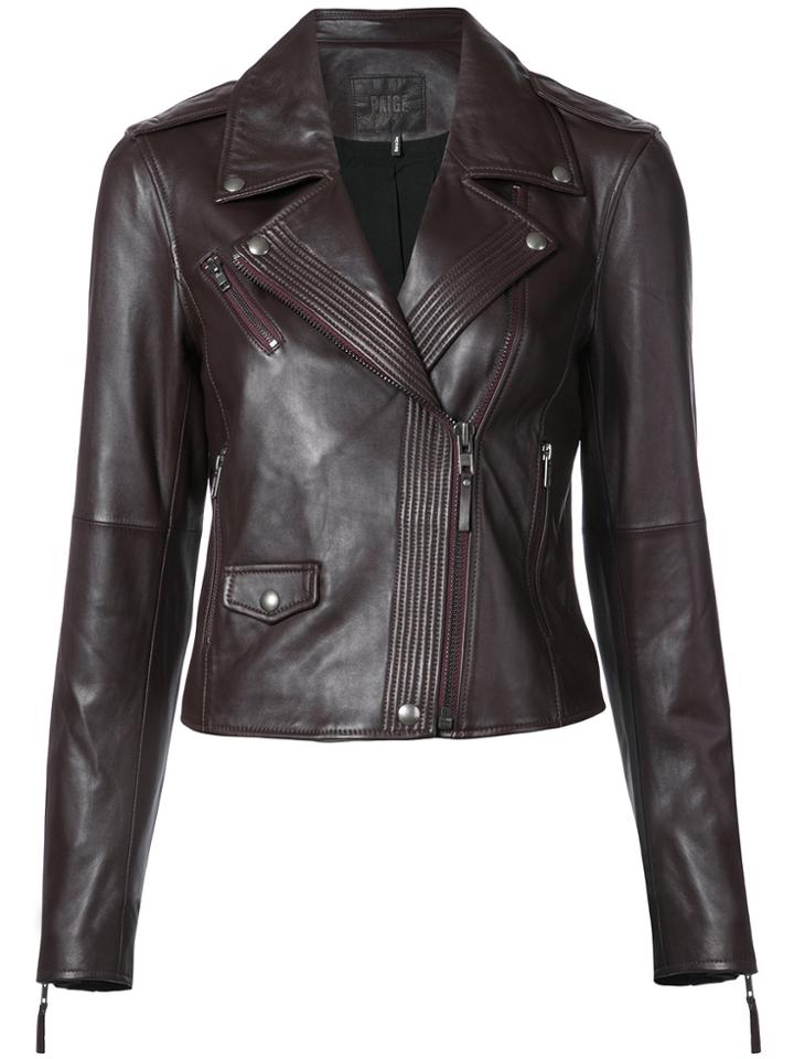 Paige Biker Jacket - Red