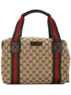 Gucci Pre-owned Gg Shelly Line Hand Bag - Brown