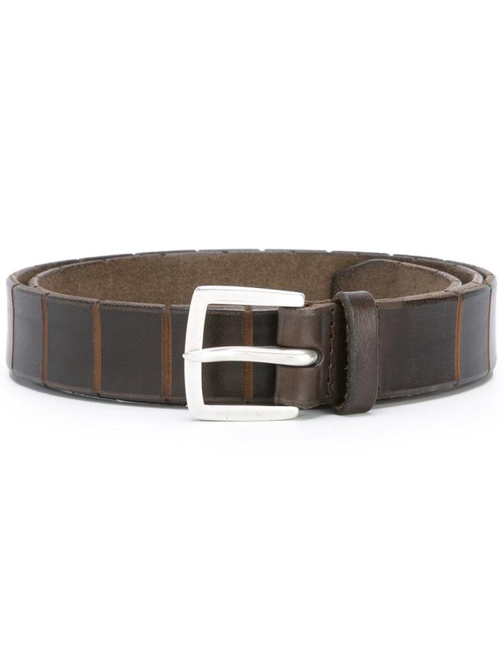 Orciani 'toblerone' Belt, Men's, Size: 105, Brown, Leather