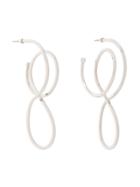 Balenciaga Circle Elastic Earrings - Metallic