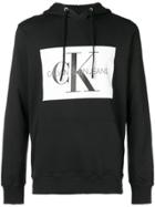 Ck Jeans Logo Print Hoodie - Black