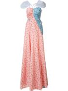 Rosie Assoulin Floral Print Dress, Women's, Size: 2, Red, Cotton