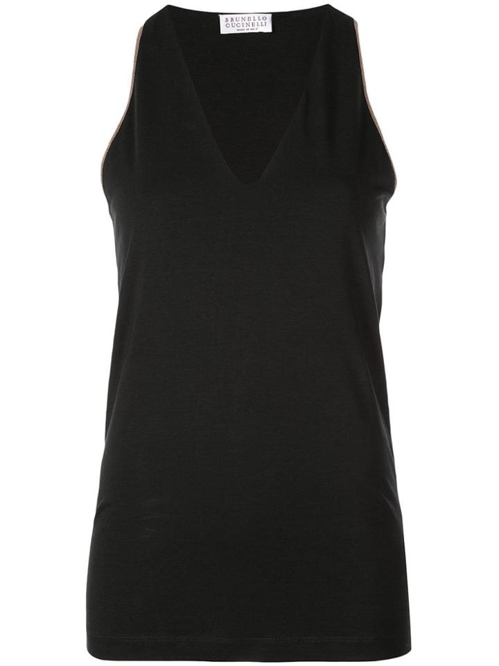 Brunello Cucinelli Long Tank Top - Black