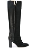 Brian Atwood Knee Length Boots - Black