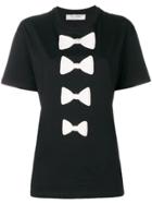 Valentino Bows Embroidered Jersey T-shir - Black
