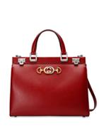 Gucci Gucci Zumi Smooth Leather Medium Top Handle Bag - Red