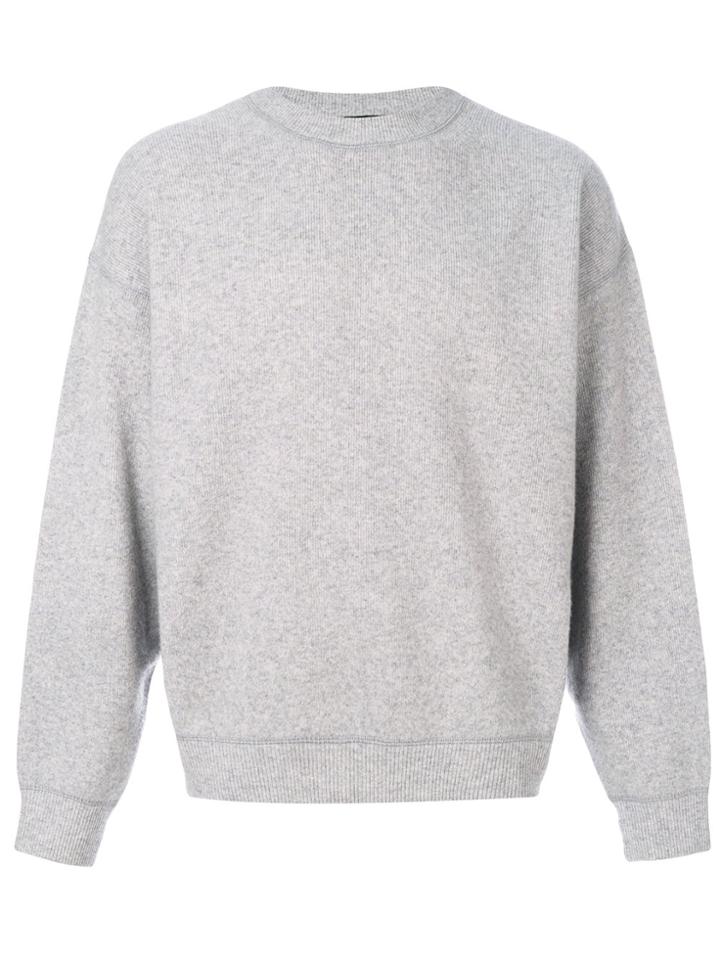 Alexander Wang Ribbed Knit Sweatshirt - Grey