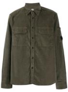 Cp Company Corduroy Button Shirt - Green