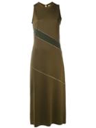 Nina Ricci - Metallic Detail Dress - Women - Viscose/wool - M, Green, Viscose/wool