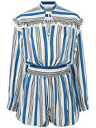 Philosophy Di Lorenzo Serafini Striped Playsuit - Blue