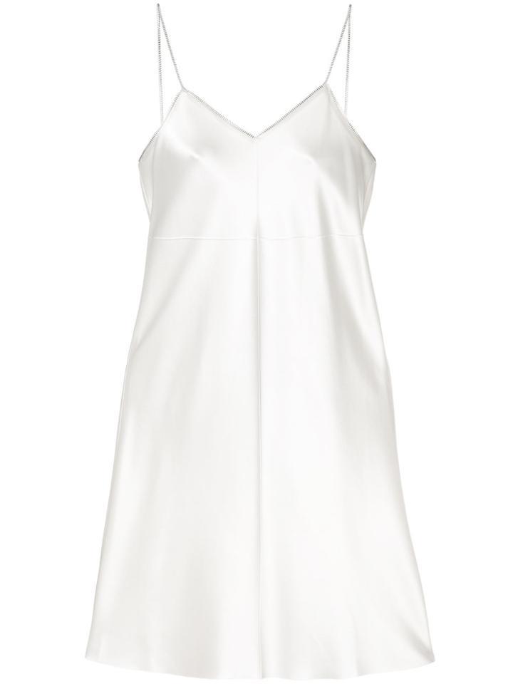 Helmut Lang Zip Detail Slip Dress - Nude & Neutrals