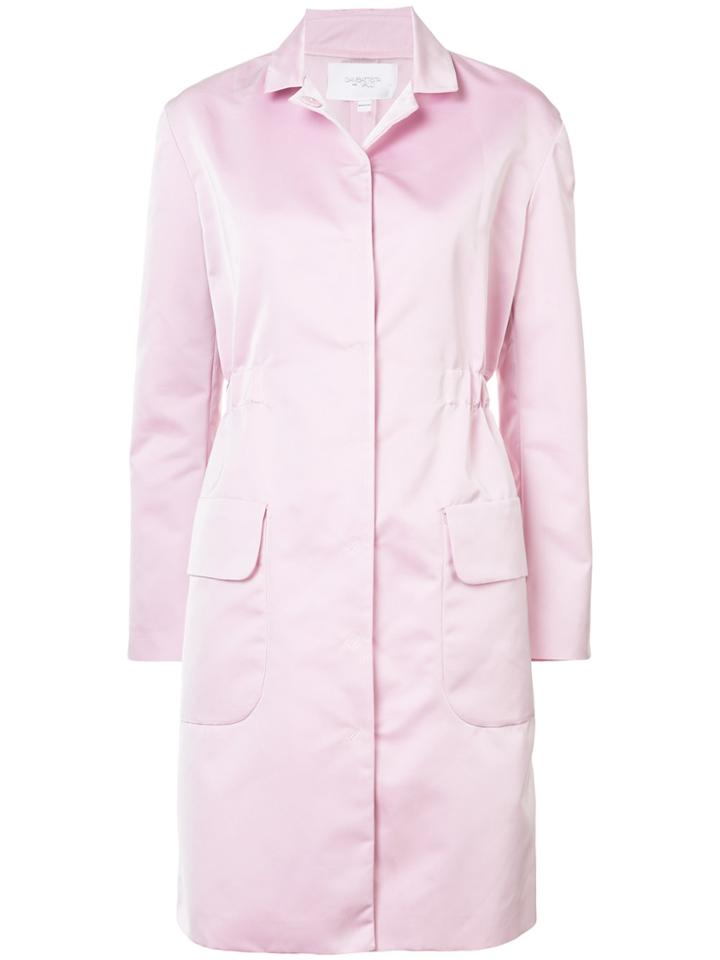 Giambattista Valli Fitted Knee-length Coat - Pink & Purple