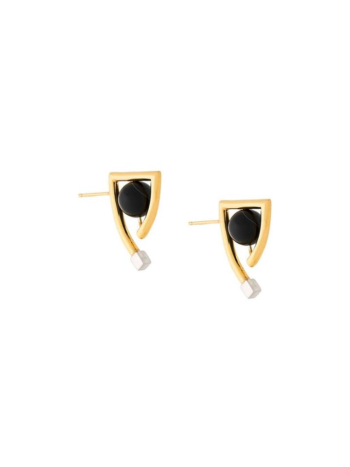 Uribe 'frank' Earrings, Women's, Metallic