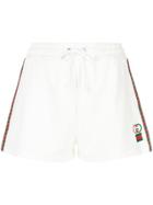 Gucci Embroidered Logo Jogging Shorts - White