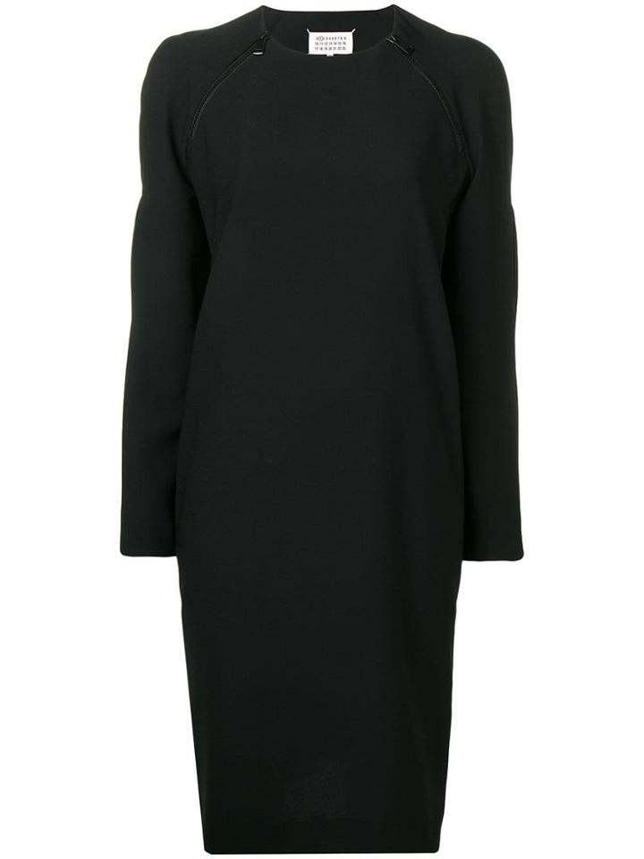 Maison Margiela Pleated Sleeve Dress - Black