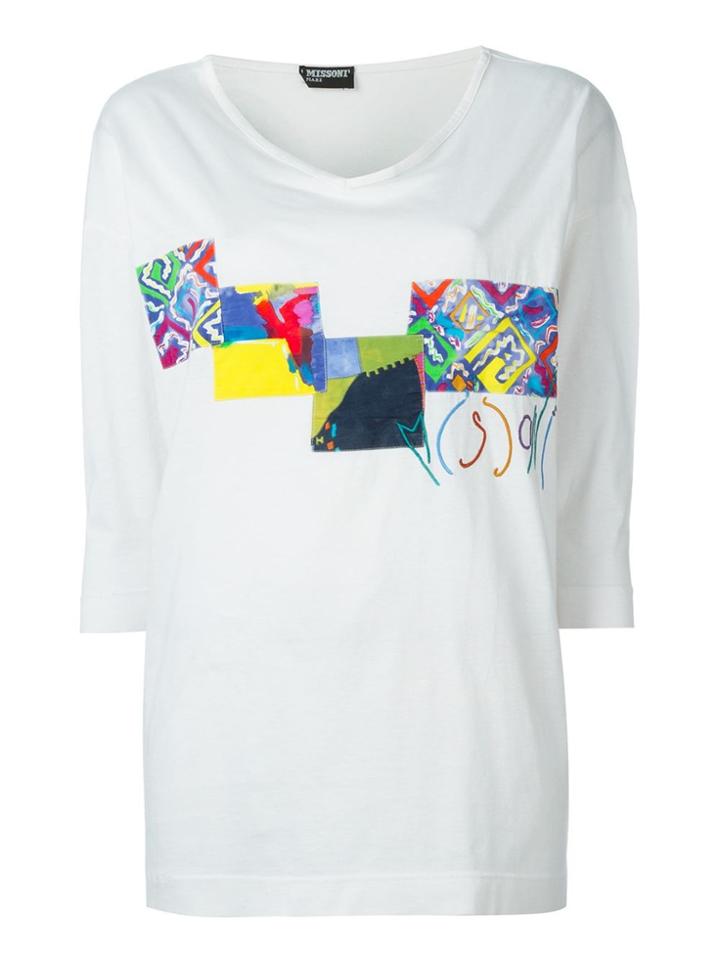 Missoni Vintage Patched T-shirt - White