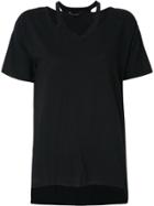 Uma Raquel Davidowicz Cut Out Details T-shirt - Black