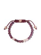 Shamballa Jewels 18kt Rose Gold, Diamond, Ruby & Pearl Non-braided