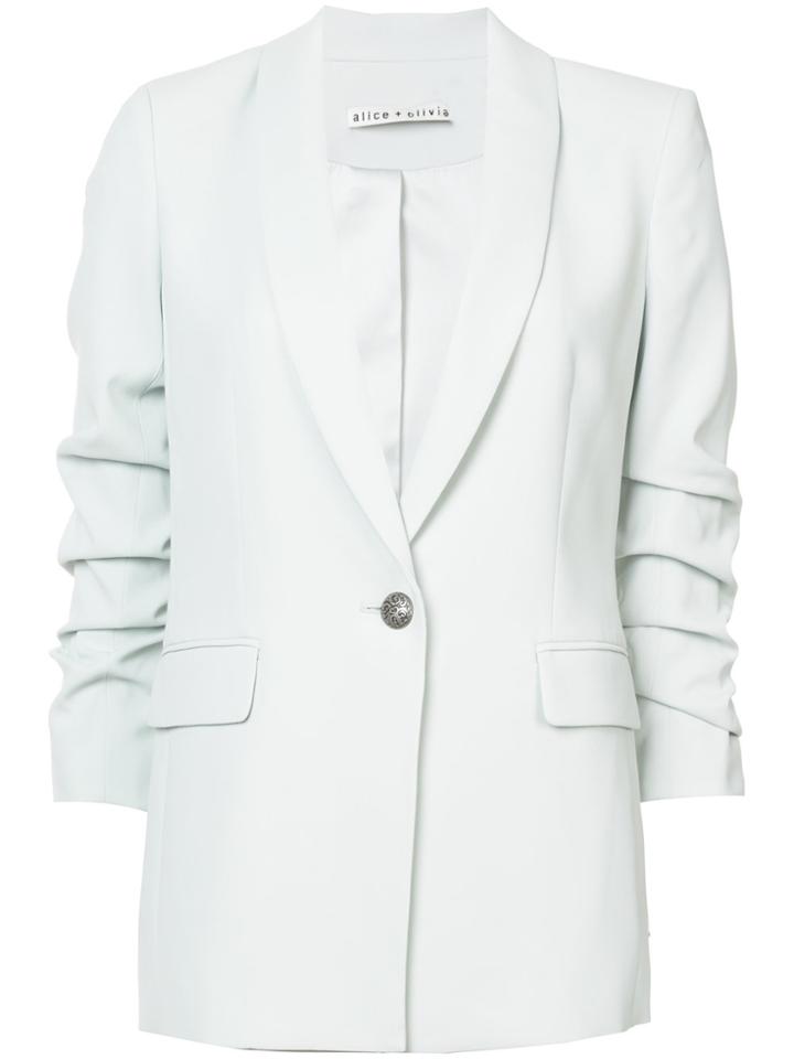 Alice+olivia Classic Fitted Blazer - Green