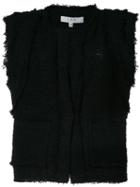 Iro - Akia Vest - Women - Cotton/polyamide/viscose - 42, Black, Cotton/polyamide/viscose