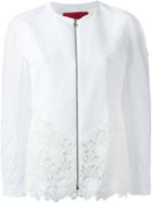 Moncler Gamme Rouge 'liseron' Jacket, Women's, Size: 0, White, Silk/polyester